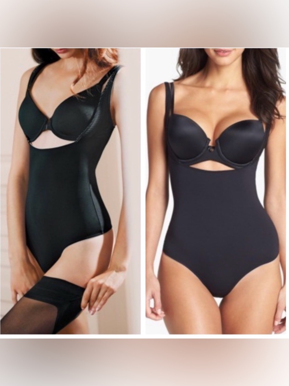 Spanx Shapewear under bust Sleeveless Plunging Tank bodysuit Smoother black XL